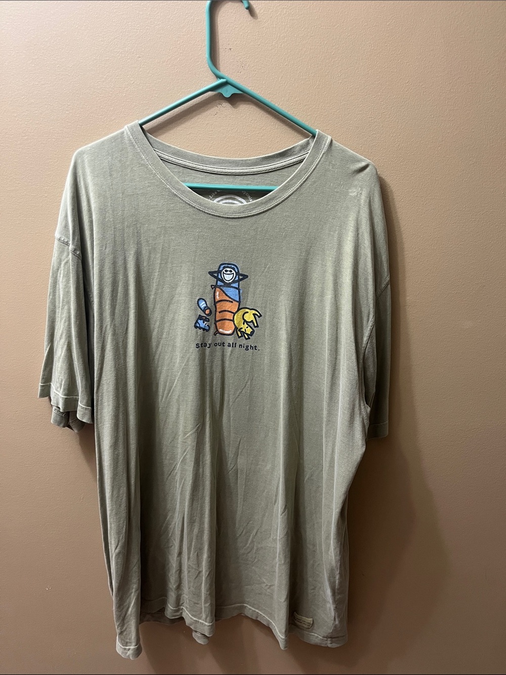 Life is Good Short-Sleeve Tee - Stay Out All Night Graphic